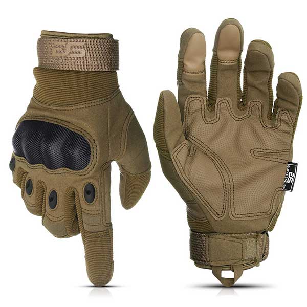 Glove Station The Combat Military Police Outdoor Sports Tactical Rubber Hard Knuckle Gloves for Men 